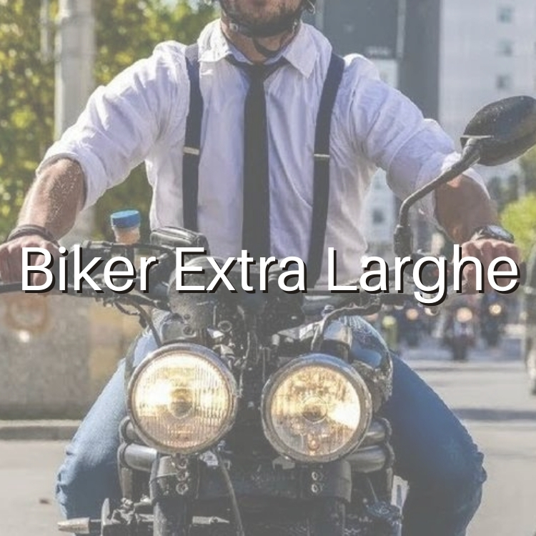 MR M Bretelle artigianali Biker extra Larghe